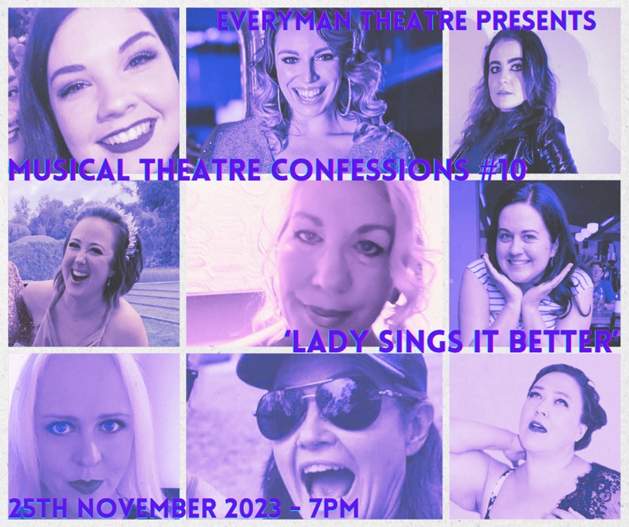 Collage of faces of female singing cast